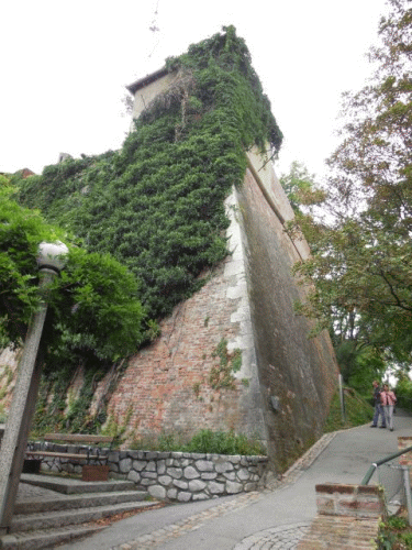 Photo bastion Graz : vue d'en bas