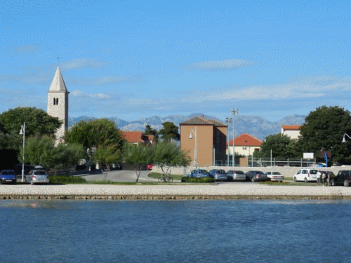 Foto Nin: Blick vom Festland aus