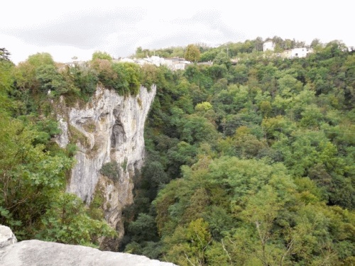 Foto Pazin: Blick ber den Abgrund