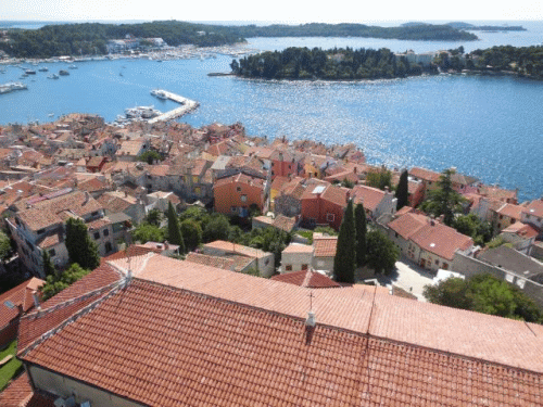 Foto Rovinj: Blick vom Turm der Kirche S. Eufemia