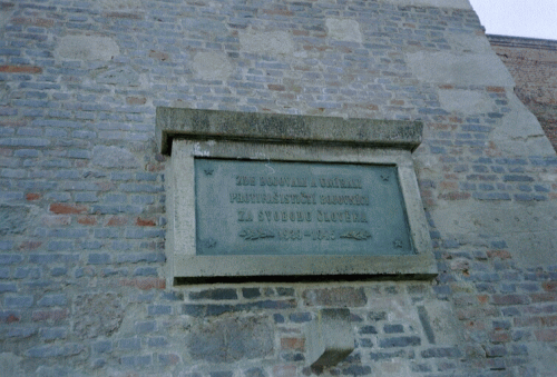 Gedenktafel fuer die tschechischen Opfer