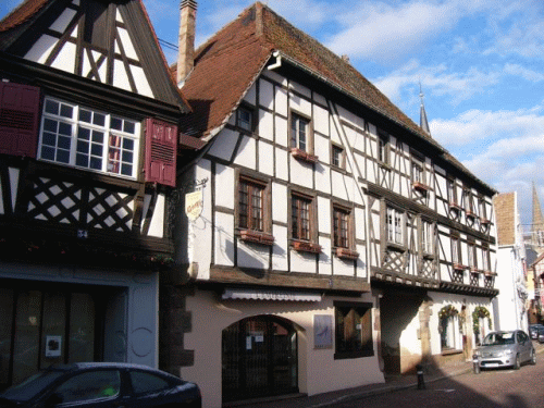 Photo Erstein: half-timbered houses