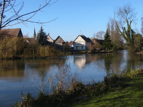 Photo Erstein: Au bord de l'Ill