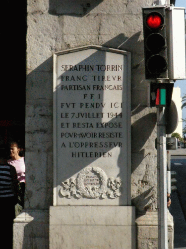 Foto Nizza: Ehrentafel fr Sraphin Torrin