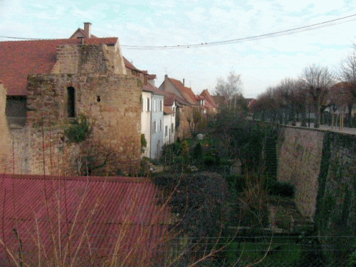 Foto Obernai: Stadtgraben