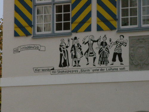Photo Biberach : Inscription dcorative (gauche)