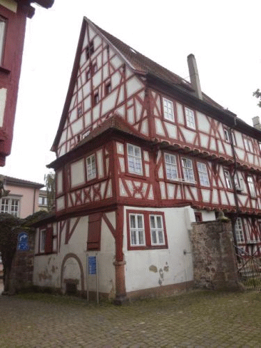 Foto Eberbach: Pfarrhof, Fachwerk
