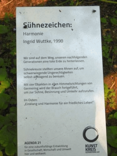 Foto: Inschrift zum Germeringer Shnezeichen Ost