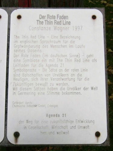 Bild: Hinweistafel fr Red Line