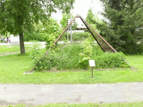 Photo : Pyramide de croissance et panneau