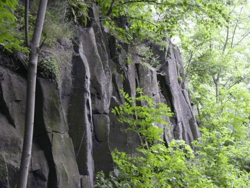 Photo Landeskrone  Grlitz : rochers au bord de la route d'accs