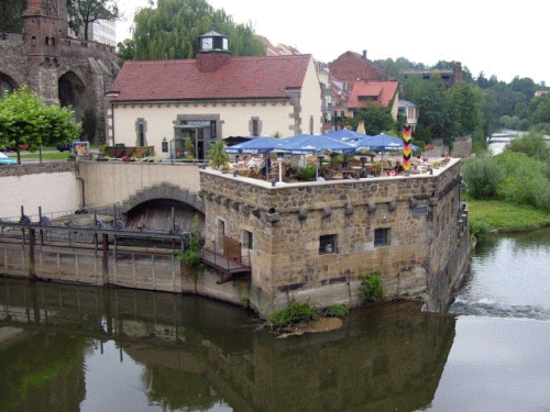 Photo Grlitz : vue du chteau vers la mairie