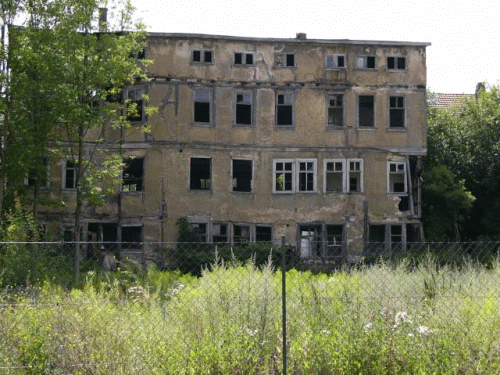 Photo Gotha : immeuble en ruines