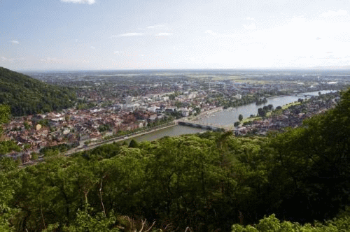 Foto Heidelberg: Blick vom Knigstuhl Richtung Pfalz