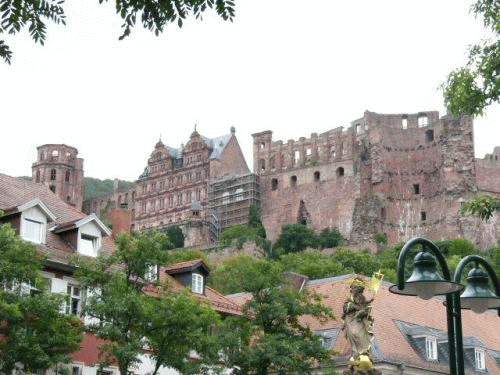 Photo Heidelberg : Le chteau vu du March aux bls