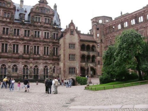 Photo Heidelberg : Cour intrieure du chteau