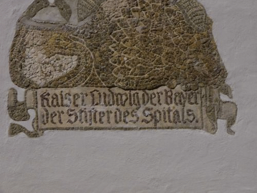 Foto in Ingolstadt: Inschrift fr Kaiser Ludwig den Bayern