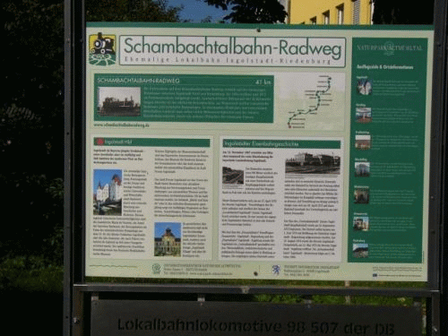 Foto Ingolstadt: Erste Inschrift Dampflok