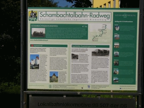 Photo Ingolstadt: first inscription steam locomotive