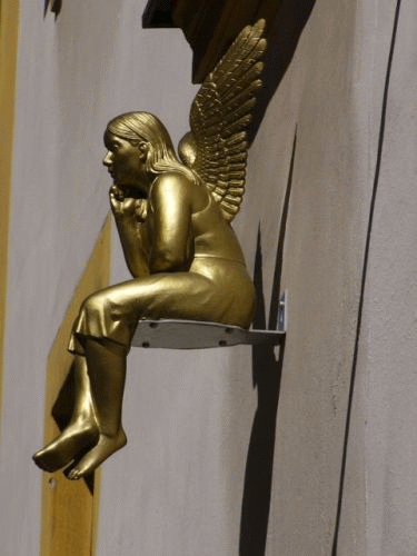 Foto Asamkirche Ingolstadt: sitzender Engel