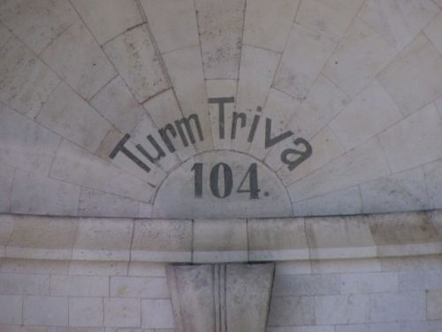 Photo Triva Tower in Ingolstadt: inscription