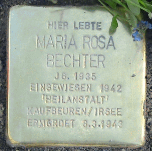 Foto Irsee: Erster Stolperstein