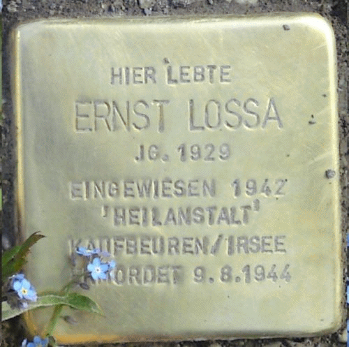 Foto Irsee: Dritter Stolperstein