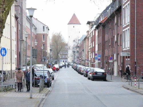 Photo Mnster: Buddenturm seen from the city