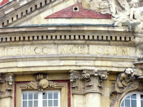 Photo Mnster castle: Inscription (part 2)