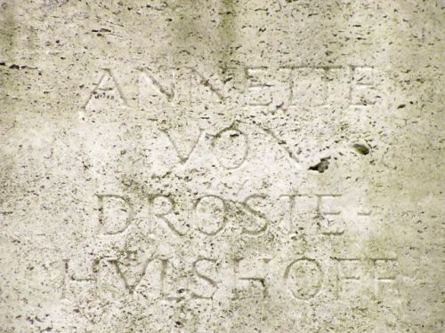 Photo Mnster Annette von Droste-Hlshoff: Inscription