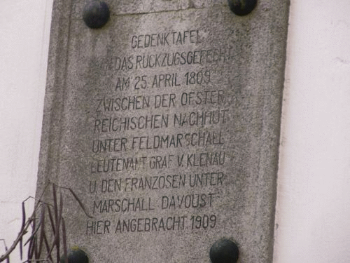 Foto Nittenau: Hintere Inschrift am Storchenturm