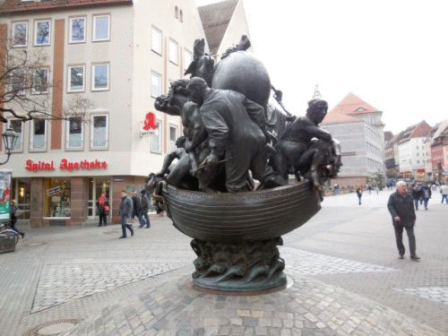 Foto Nrnberg: Narrenschiff, Rckseite