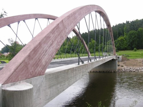 Foto Regen-Brcke Nittenau-Stefling: Die neue Brcke – fast ein Kunstobjekt