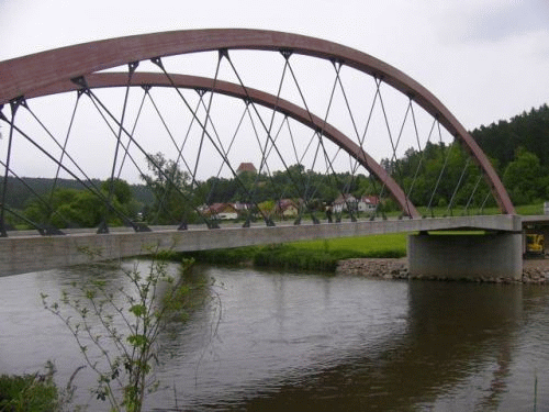 Foto Regen-Brcke Nittenau-Stefling: Brckenbogenperspektive