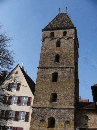 Photo Ulm Butchers' Tower: view from the city wall