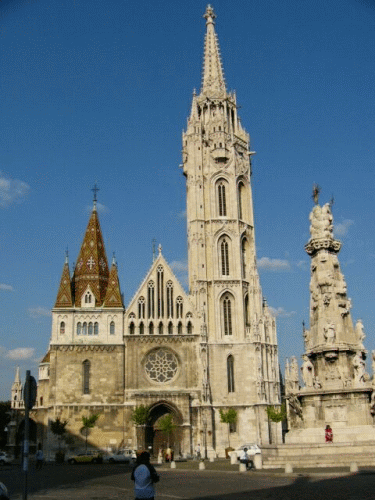 Photo Buda: faade de l'glise Matthias