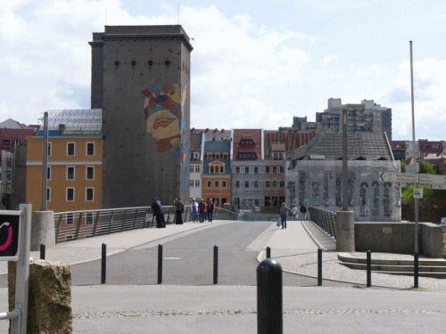 Photo Zgorzelec : pont pitonnier sur la Neisse