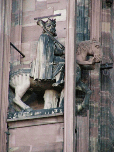 Foto Strasburger Mnster: Linker Reiter