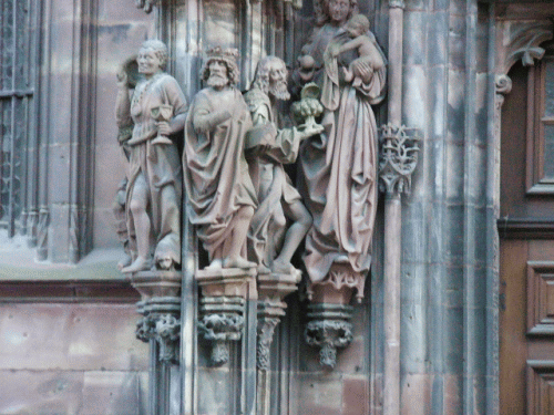Foto Strasburger Mnster: Seiteneingang