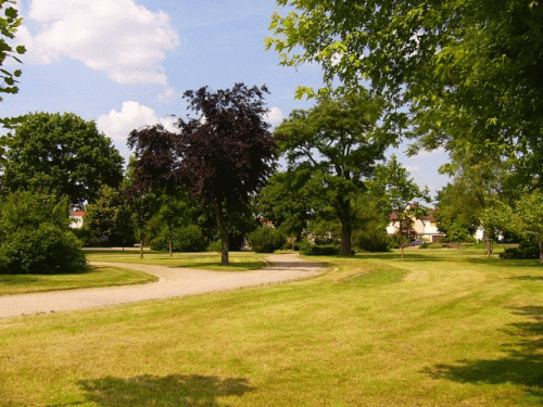 Foto: Blick ber den Park