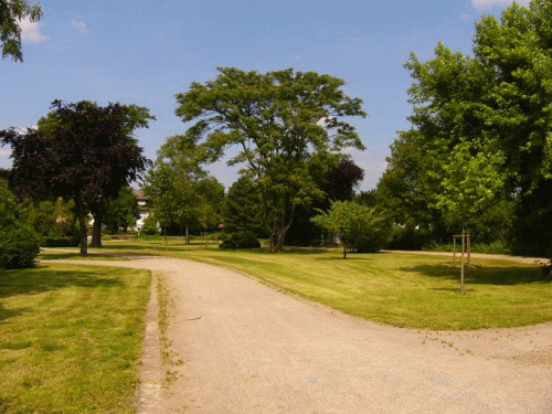 Foto: Blick ber den Park