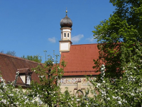 Foto Munique, castelo Blutenburg: o pequeno campanrio da capela