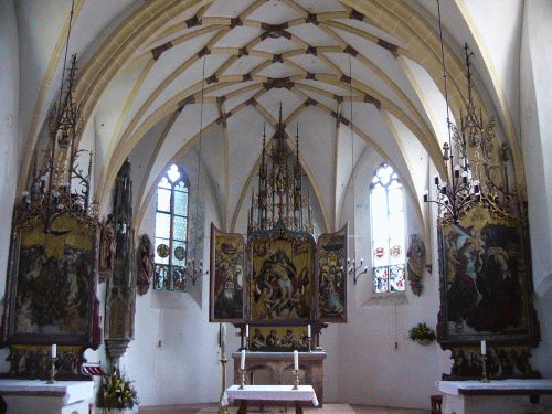 Photo Munich Blutenburg castle: the choir of the chapel